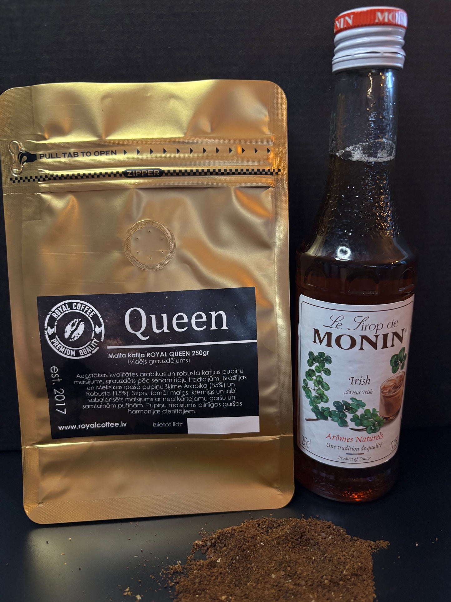 Kafijas dāvanu komplekts "Īru kafijas sapnis" malta kafija