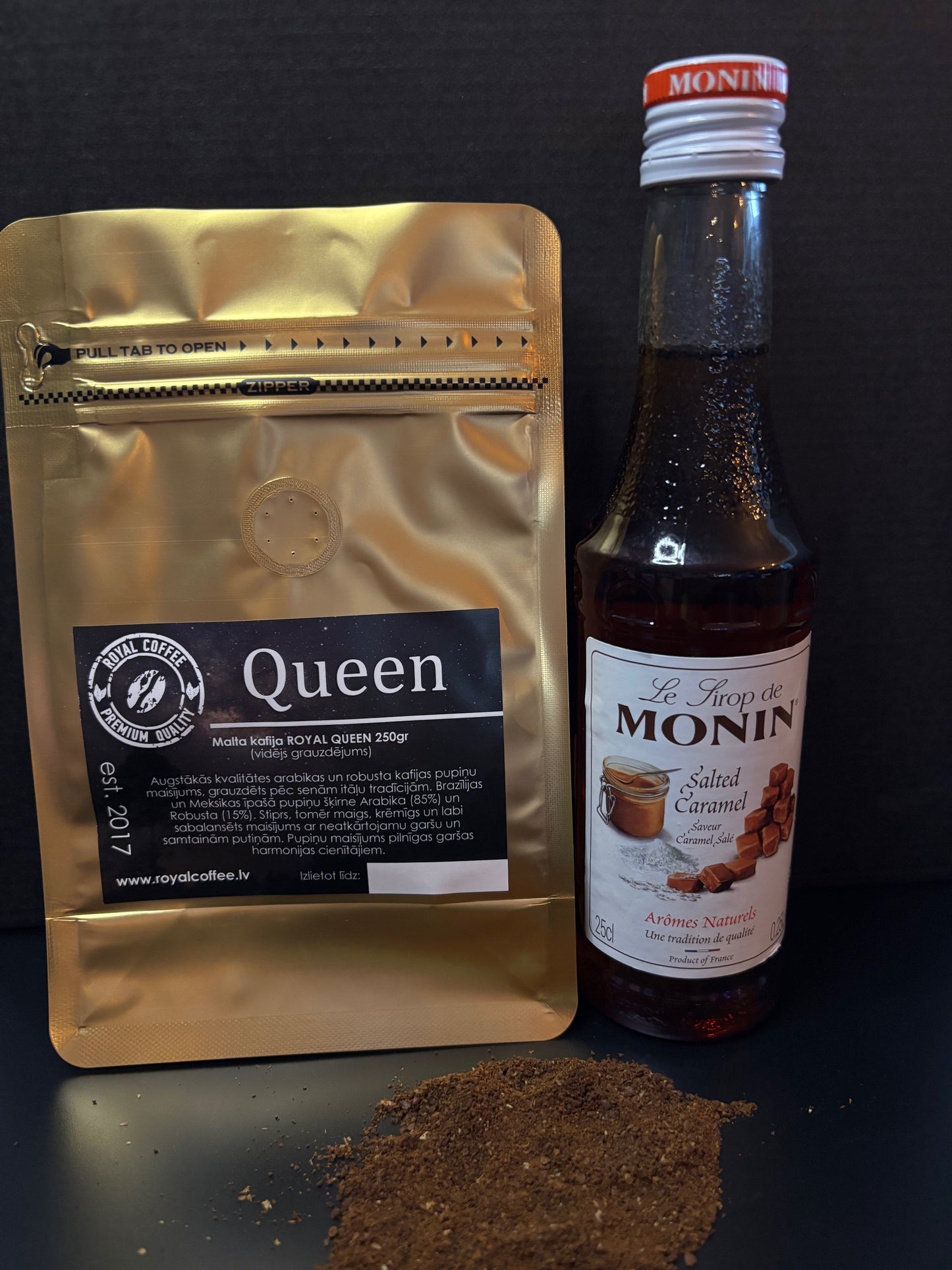 Kafijas dāvanu komplekts "Sāļās karameles valdzinājums" pupiņu kafija