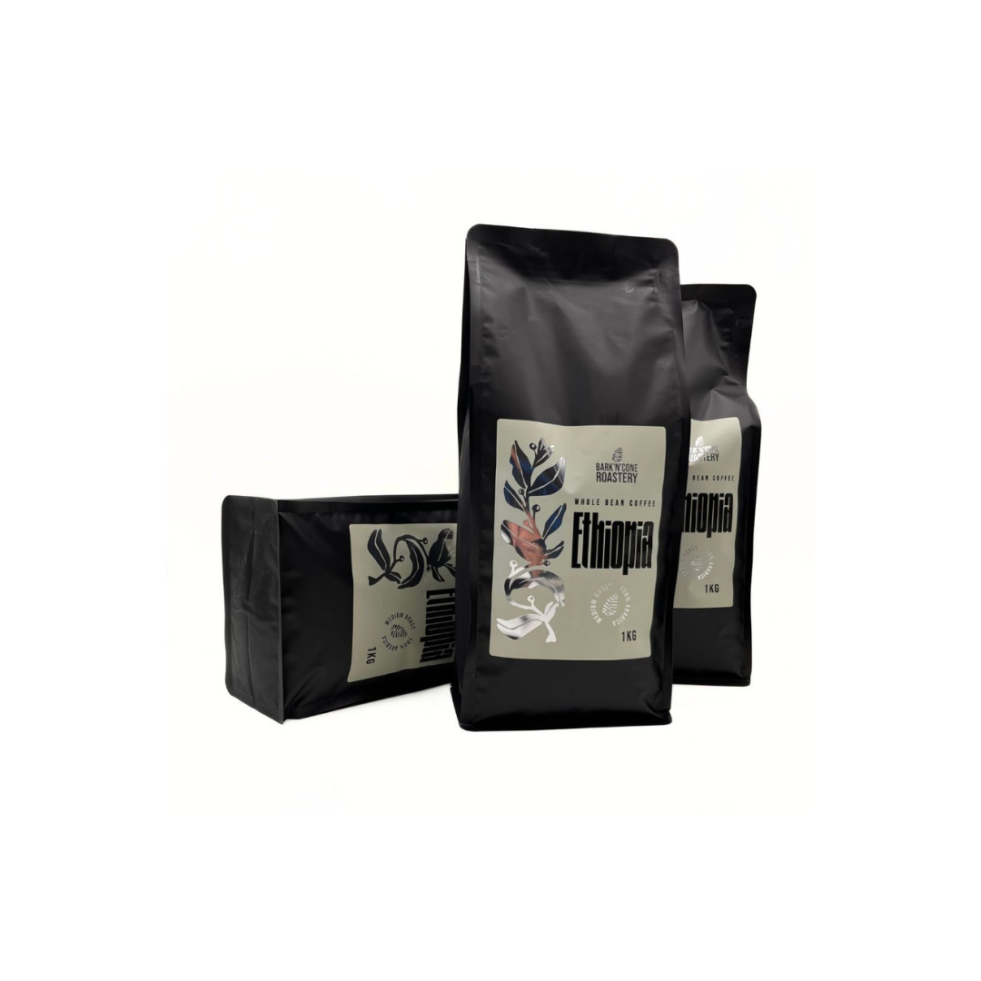 Latvijā grauzdēta pupiņu kafija "Ethiopia", Kafijas pupiņas 1Kg