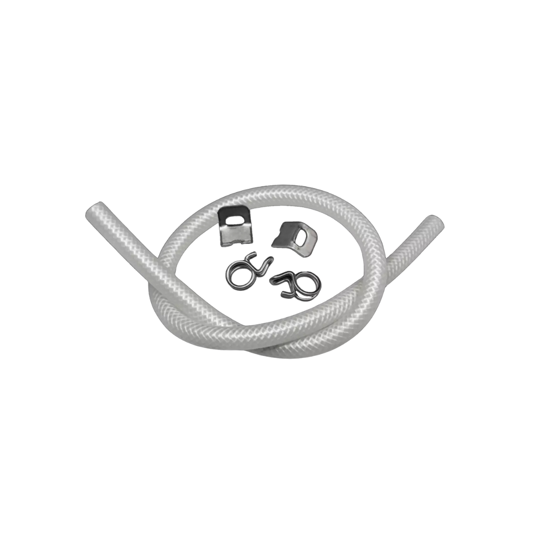 Jura 1 m armētā caurule 4.2x8.2mm 2 skavas 2 savilces JUR-GKS