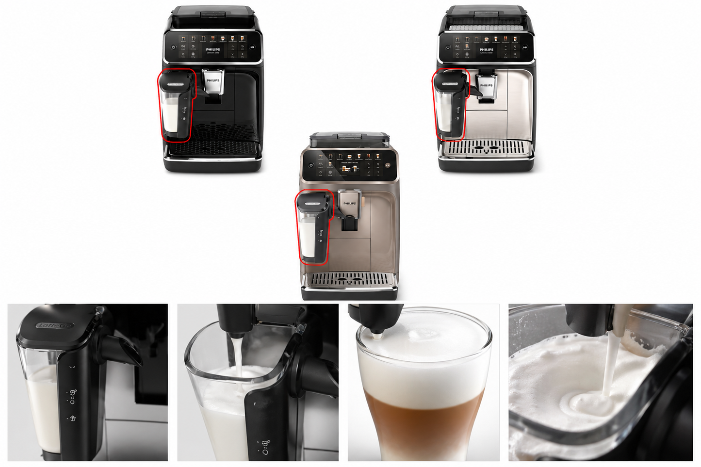 PHILIPS SAECO EP LatteGo Piena Karafe 421945016211 421944083391