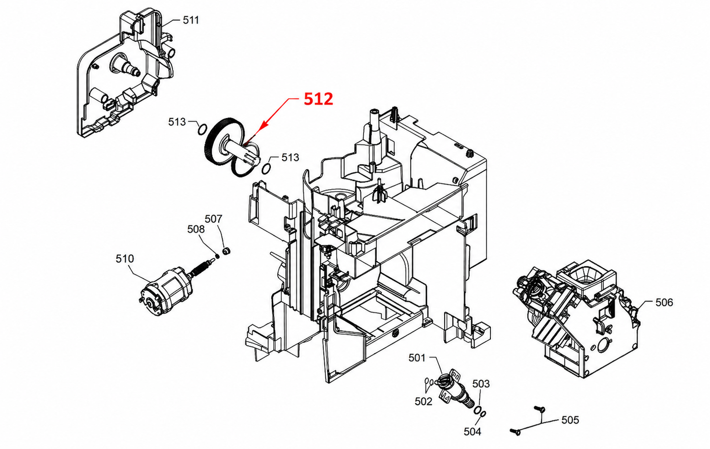 Saeco Philips Gaggia reduktora zobrati V2 996530009913