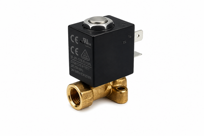 Saeco solenoīda vārsts 2 virzienu 24V 7W Xelsis SM sērijai komplektā ar 2 blīvēm (no abām pusēm) 421944069071 + 421944070611