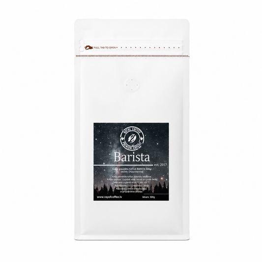 Latvijā grauzdēta pupiņu kafija “Barista" 500g