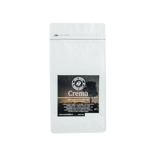 Latvijā grauzdēta pupiņu kafija "Crema", Kafijas pupiņas 500g
