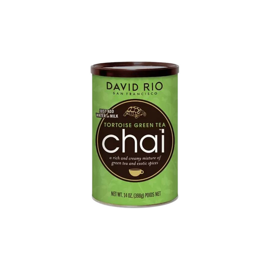 David Rio Tortoise Green Tea Chai – chai maisījums ar zaļo tēju (398 g bundža) 11010