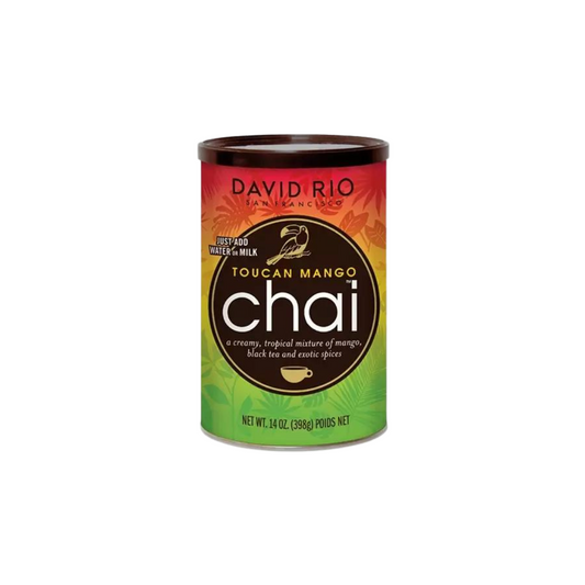 David Rio Toucan Mango Chai – mango garšas chai maisījums (398 g bundža) 11029