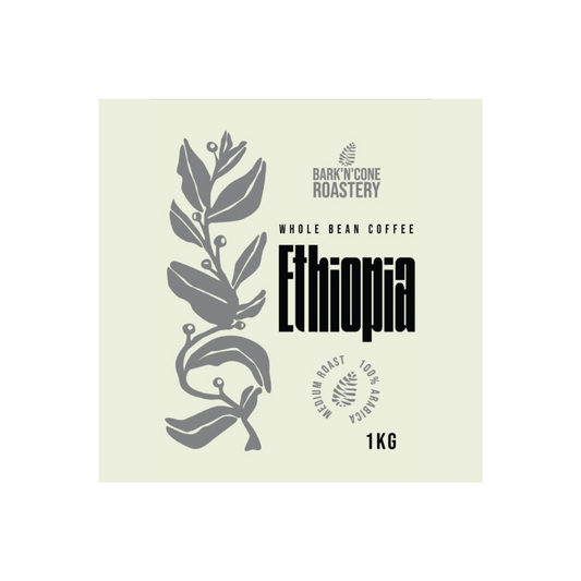 Latvijā grauzdēta pupiņu kafija "Ethiopia", Kafijas pupiņas 1Kg