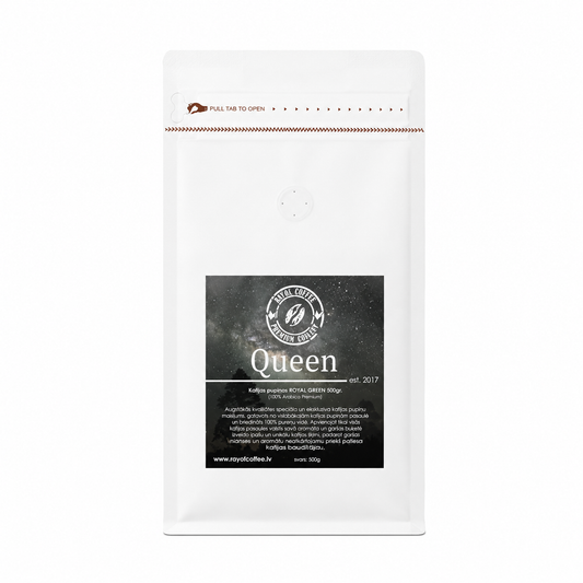 Latvijā grauzdēta pupiņu kafija "Queen", Kafijas pupiņas 500g